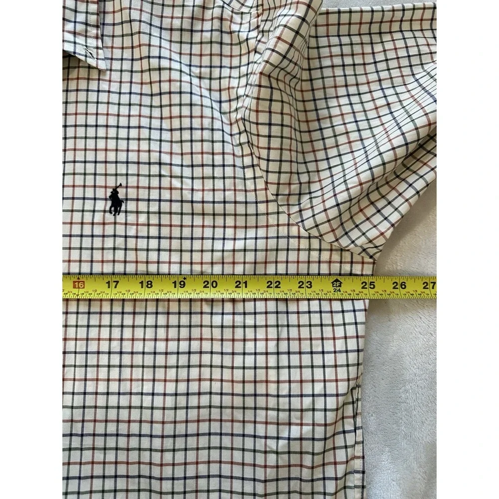 Polo By Ralph Lauren Button Up Shirt Mens XL Custom Fit Long Sleeve